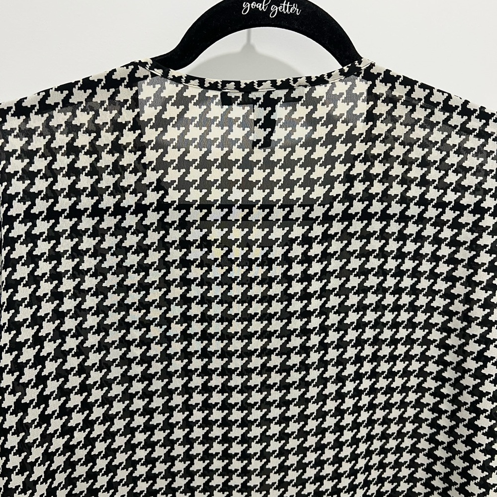 Ralph Lauren Black and White Houndstooth Top size medium - Picture 3 of 7